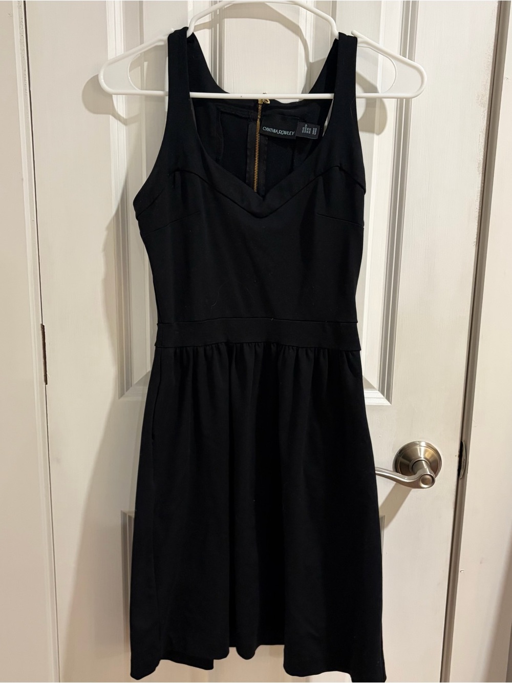 Cynthia Rowley Black Sleeveless Fit & Flare Dress
